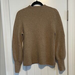 J. Crew Ribbed Tan Turtleneck Sweater